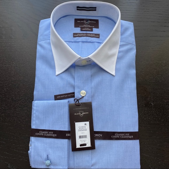 black brown 1826 dress shirts Black Brown 1826 Men's Dress Shirts for sale